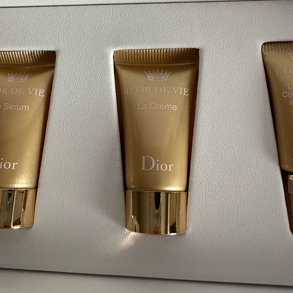NIB Dior L’OR DE VIE discovery gift set travel case La Lotion, Serum, Creme - Picture 8 of 14